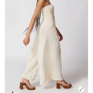 Out From Under Iris Ruched Strapless Jumpsuit